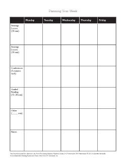 Planning Your Week